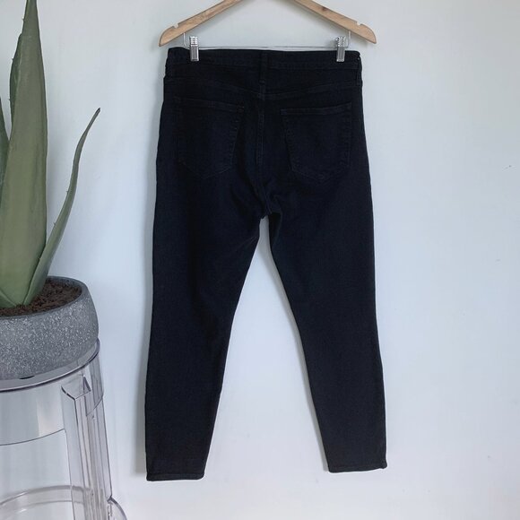 GAP Mid Rise True Skinny Jeans Absolute Black 31 / 12 - Picture 7 of 8